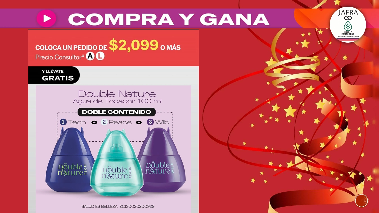 Regalo Compra y Gana: Double Nature Edición Especial 100ML - Valor $640 - Diciembre 2025